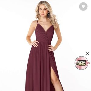 Brand New with Tags! Azazie Gracie Cabernet size 10